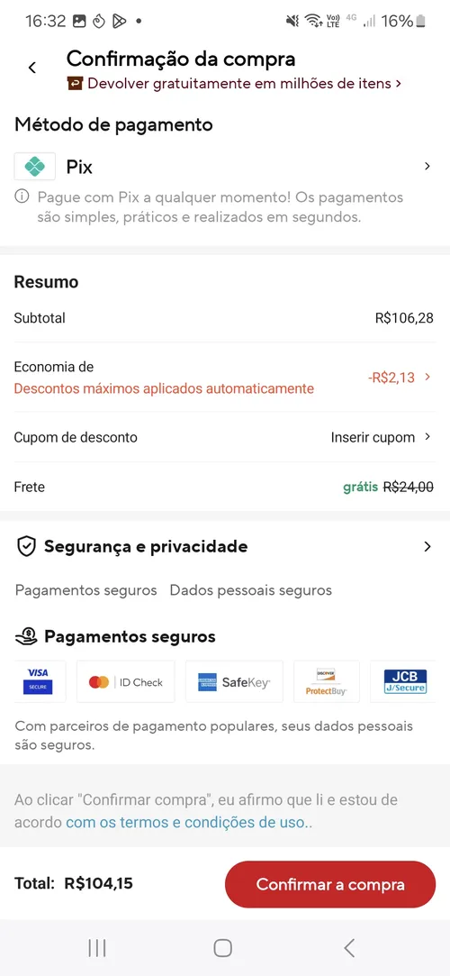 Imagem na descrição da promoção