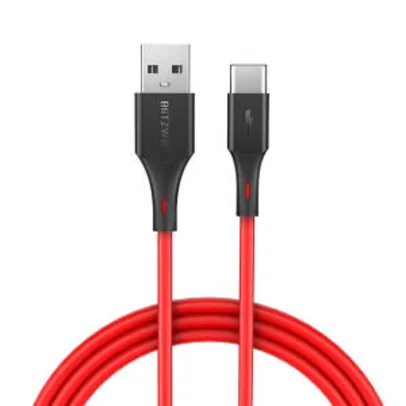BlitzWolf® BW-TC15 3A USB Type-C Charging Data Cable 5.9ft/1.8m For Oneplus 6 Xiaomi Mi8 Mix 2s S9+ - R$12