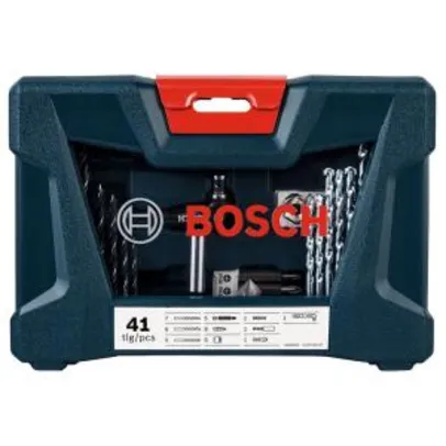 Jogo V-Line 41 Peças, Bosch, 2607017396-000, Azul | R$ 75