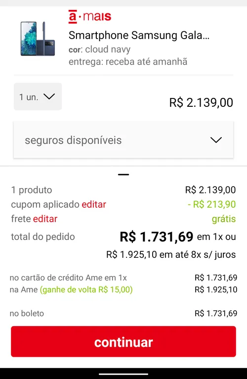 Imagem na descrição da promoção