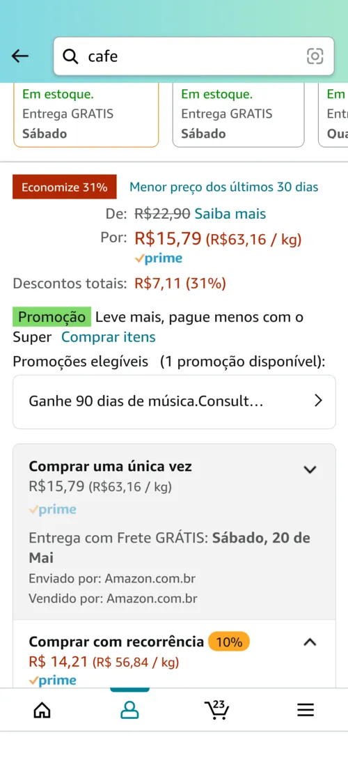 Imagem na descrição da promoção