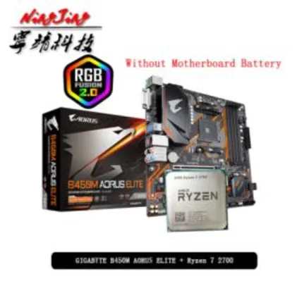 [11.11] AMD Ryzen 7 2700 + B450M Aorus Elite | R$1480