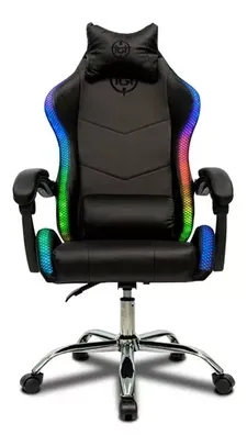 Cadeira Gamer Rgb Tgt Heron Reclinável 2 Almofadas