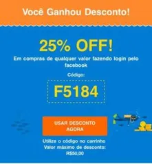 25% de desconto!!!