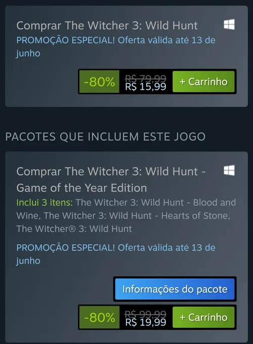 Imagem na descrição da promoção