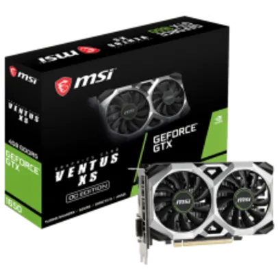 Placa de Vídeo MSI NVIDIA GeForce GTX 1650 Ventus XS OC, 4GB GDDR5, 128Bit, 912-V809-3060