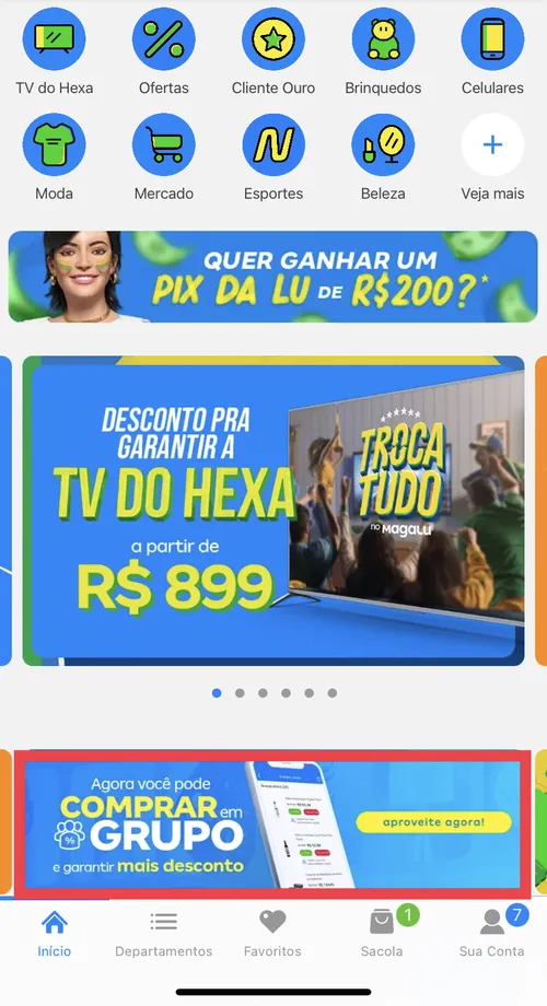 Imagem na descrição da promoção