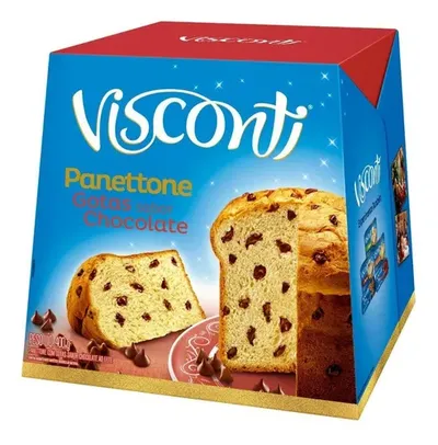 Panetone Visconti Gotas Choc 400g