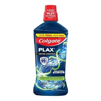 Enxaguante Bucal Colgate Plax Odor Control Zero Álcool 750ml