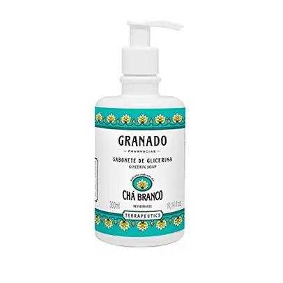 Sabonete Líquido Terrapeutics Chá Branco, Granado, Verde Claro, 300Ml