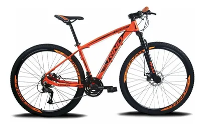 Foto do produto Bicicleta Aro 29 Rino Everest A Disco 24v Cambios Index, Laranja, 21