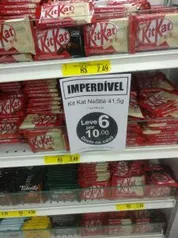 [Loja Física - Americanas] 6 Kitkats por R$10