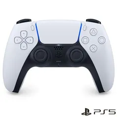  Controle sem Fio Sony DualSense Branco e Preto para Playstation® 5