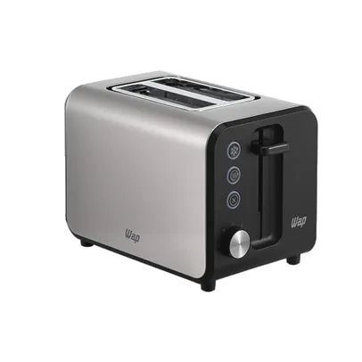 WAP Torradeira Elétrica WTE1 Inox com 7 Níveis de Tostagem Desligamento Automático Descongela e Reaquece 800W 220V