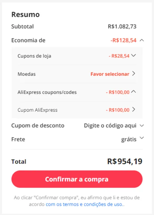 Imagem na descrição da promoção