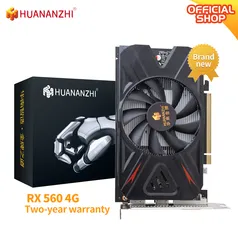 Placa de Vídeo RX 560 4G Huananzhi | R$801