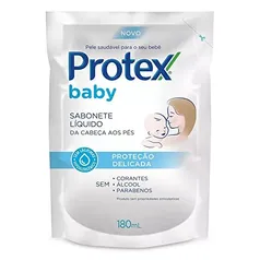 [Recorrência] [Leve 3 Pague 2] Sabonete Líquido Infantil para bebês Protex Baby Delicate Care 180ml 