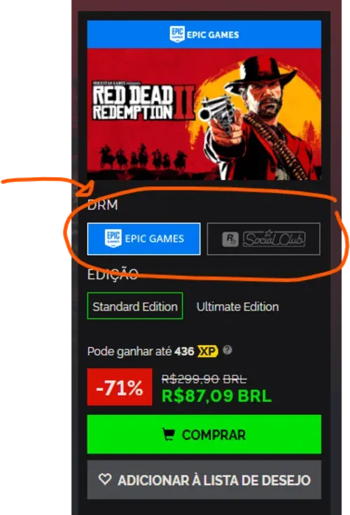 Imagem na descrição da promoção