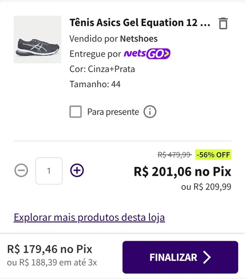 Imagem na descrição da promoção