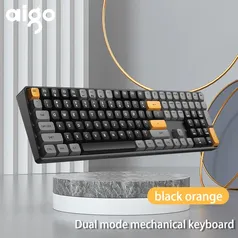 Aigo a108 gaming teclado mecânico 2.4g sem fio usb tipo-c