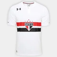 Camisa São Paulo I 17/18 s/nº Torcedor Under Armour Masculina - Branco - R$ 76