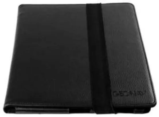 Capa Protetora Folio Em Couro Sintético Preta Para Novo iPad