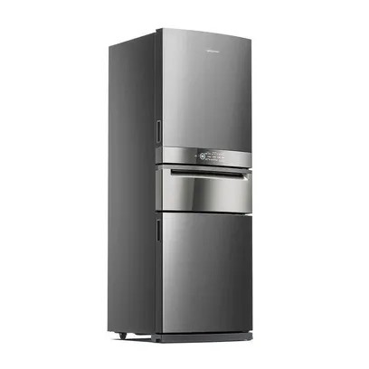 Foto do produto Refrigerador Brastemp Inverse 419L 3 Portas Frost Free Inox BRY59BK