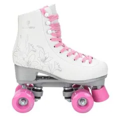 Patins 4 Rodas Gonew Retrô - Branco e Rosa (36-40) R$150