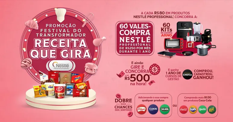  Promoção Festival do Transformador Nestlê - Receita que Gira