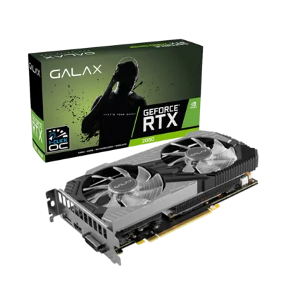 Placa de Vídeo Galax NVIDIA GeForce RTX 2060 (1 Click OC), 12GB, GDDR6, DLSS, Ray Tracing, 26NRL7HP6