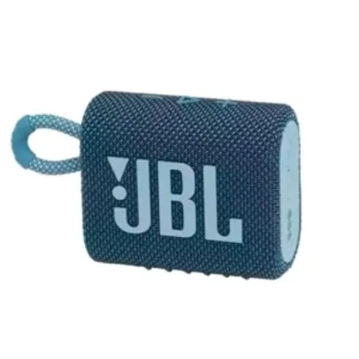 Caixa de Som JBL Go 3, Bluetooth, Azul