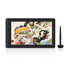 HUION Tablet Drawing Kamvas 16 2021, Android Graphics Support Drawing Monitor com tela totalmente laminada 8192 Stylus Bateria Sensibilidade à pressão