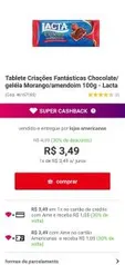 Chocolate Criações Fantástica 100g [AME R$2,44] - R$3,49