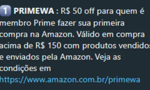 Imagem na descrição da promoção