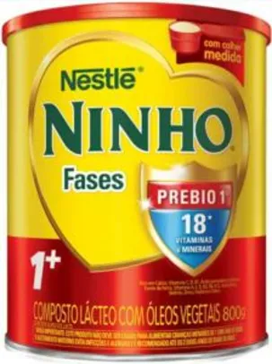 [Adcione 3 latas + cupom pra chegar no valor] Composto Lácteo Nestlé Ninho Fases 1+ 800g Lata