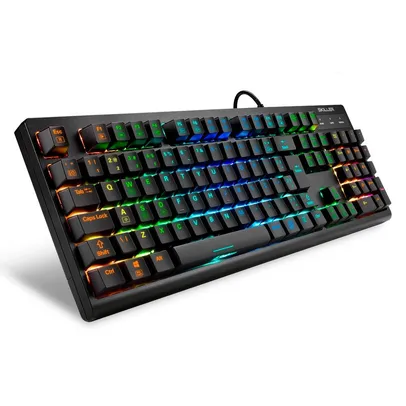 Teclado Gamer Mecânico Sharkoon Skiller, Switch Red RGB, ABNT2  - SGK30 Red