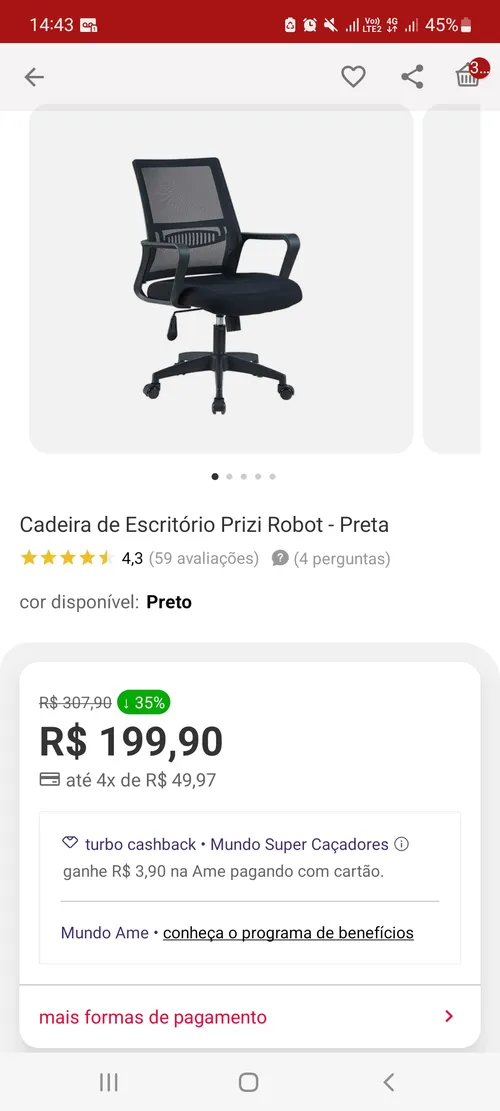 Imagem na descrição da promoção