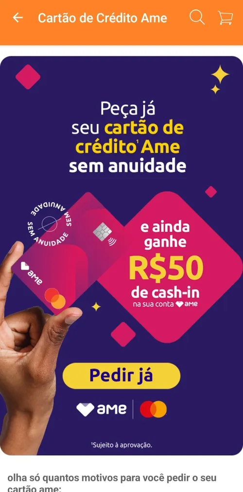 Imagem na descrição da promoção