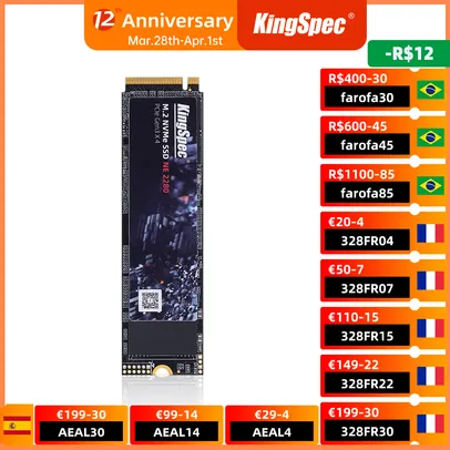 SSD Kingspec m.2 NVMe 512 GB