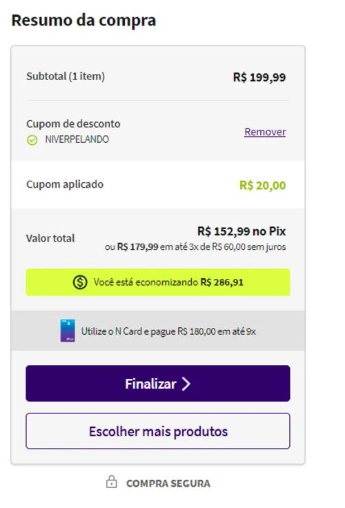 Imagem na descrição da promoção