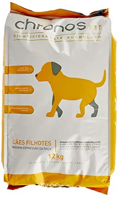 Ração Chronos Pet Super Premium para Cães Filhotes de Raças Pequenas Sabor Frango 12kg