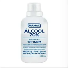 LEVE 2 PAGUE 1 - Álcool Líquido Farmax 70% 100ml | R$ 0,49