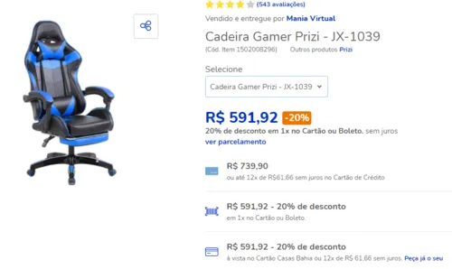 Imagem na descrição da promoção