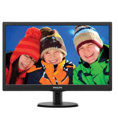 Monitor Philips 18.5 LED HD, HDMI e VGA, VESA, Ajuste de Ângulo - 193V5LHSB2