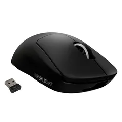 Mouse Sem Fio Gamer Logitech G PRO X Superlight, Lightspeed, 25000 DPI, 5 Botões, Preto - 910-005879