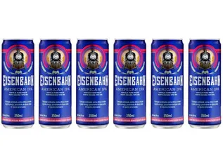 [C. OURO] 6 kits | Cerveja Eisenbahn American IPA Lager - 6 Unid 350ml | R$2,35 cada | R$84