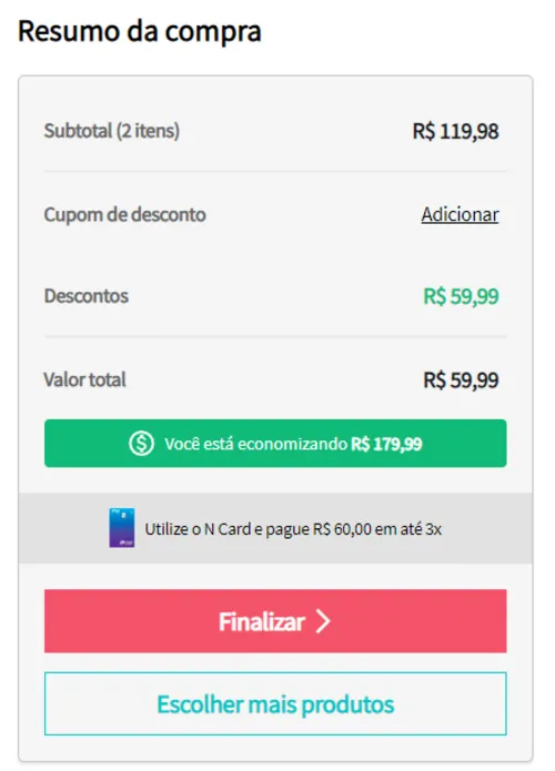 Imagem na descrição da promoção