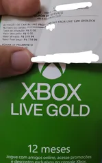 [Loja física] xbox live Gold 12 meses