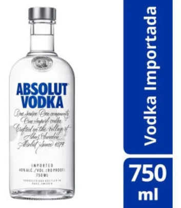 Vodka Absolut 750ml | R$58