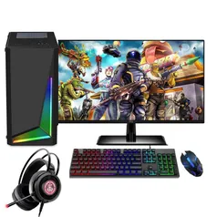 Pc Gamer Completo, Intel Core I7, 16GB, Geforce Gt 4GB, SSD 240GB, Fonte 500w, monitor 19"